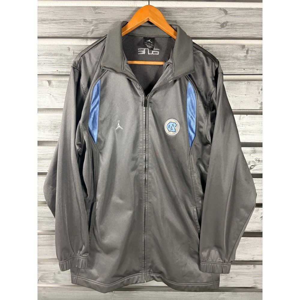 Vintage North Carolina Tar Heels Nike Elite Jordan Track Jacket Mens L Gray UNC